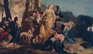 Die Auffindung des Moses, um 1730 von Giovanni Battista Tiepolo