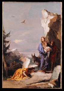 Die Flucht nach Ägypten von Giovanni Battista Tiepolo