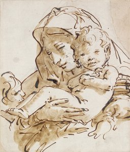 Die Jungfrau und das Kind mit dem kleinen Johannes von Giovanni Battista Tiepolo