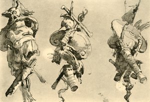 Drei Trophäen, Mitte 18. Jahrhundert, 1928