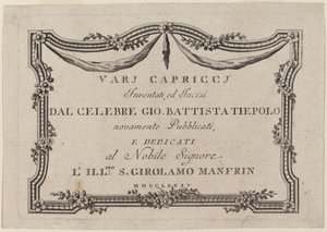 Titelseite von Giovanni Battista Tiepolo