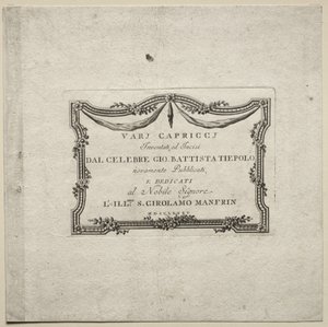 Verschiedene Kaprizen von Giovanni Battista Tiepolo