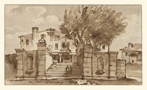 Ansicht einer Villa von Giovanni Battista Tiepolo