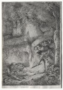 Die Entdeckung der Leichen der Heiligen Peter und Paul von Giovanni Benedetto Castiglione