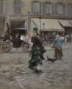 Straßenüberquerung von Giovanni Boldini