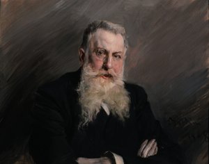 Porträt von Antonio Starabba, Marchese di Rudinì, 1839-1908, 1898