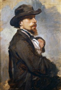 Porträt des italienischen Malers Vincenzo Cabianca (1827-1902)
