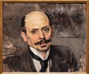 Porträt des Malers J.B. Edouard Detaille (Detail) von Giovanni Boldini
