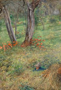 Ein Waldversteck von Giovanni Costa