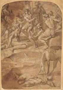 Apollo und die Musen auf dem Berg Parnass, um 1640