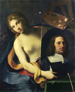 Allegorie der Malerei von Giovanni Domenico Cerrini