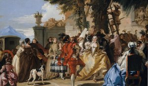 Ein Tanz auf dem Land, ca. 1755 von Giovanni Domenico Tiepolo