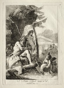 Fluviale Figuren von Giovanni Domenico Tiepolo