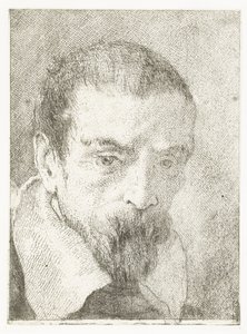 Mann mit kleinem Bart ohne Kopfbedeckung von Giovanni Domenico Tiepolo