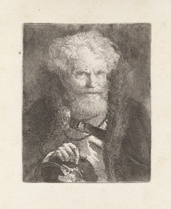 Alter Mann mit Helm, aus der Raccolta di Teste (Sammlung von Köpfen) von Giovanni Domenico Tiepolo