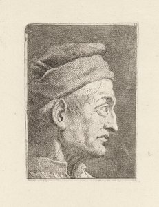 Profil eines alten Mannes, aus der Raccolta di Teste (Sammlung von Köpfen)