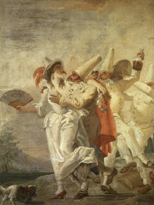 Pulcinella verliebt, um 1793