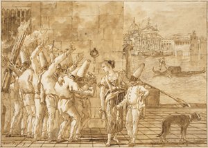 Punchinellos Abschied von Venedig