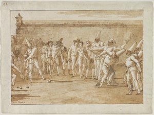 Das Spiel der Kugeln, 1790er Jahre von Giovanni Domenico Tiepolo
