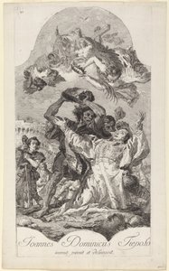 Die Steinigung des heiligen Stephanus von Giovanni Domenico Tiepolo
