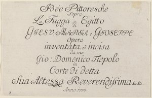 Titelseite von Giovanni Domenico Tiepolo