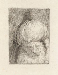 Türke von vorn gesehen, aus der Raccolta di Teste (Sammlung von Köpfen) von Giovanni Domenico Tiepolo