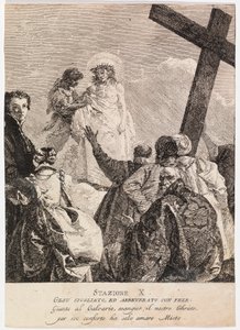 Via Crucis - Station X. Jesus wird seiner Kleider beraubt von Giovanni Domenico Tiepolo