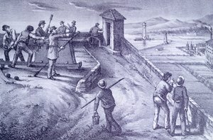 Verteidigung von Livorno vom Fort San Pietro