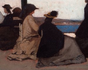 La Rotunda de Palmieri (Detail) von Giovanni Fattori