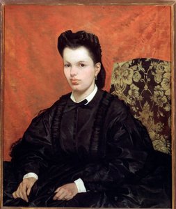 Porträt der ersten Frau von Giovanni Fattori