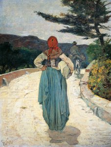 Weiße Straße, von Giovanni Fattori (1825-1908)