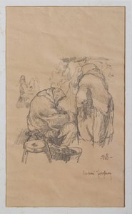 Frauen auf dem Markt 1918 von Giovanni Forghieri
