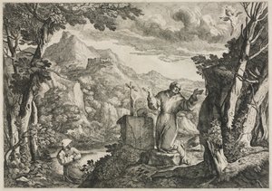 Der heilige Franz von Assisi empfängt die Stigmata