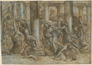 Das Massaker der Unschuldigen von Giovanni Francesco Romanelli