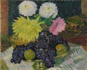 Dahlien und Trauben, 1908 von Giovanni Giacometti