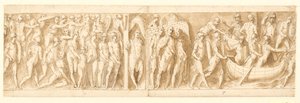 32 Kopien nach der Marcus-Aurelius-Säule, Piazza Colonna in Rom
