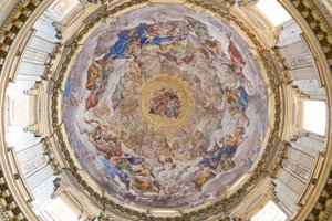 Kuppel der Kathedrale von Neapel, Neapel, Italien