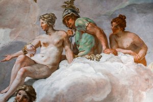 Venus und Mars (Detail) von Giovanni Lanfranco