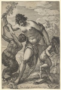 Venus peitscht Amor mit Rosen, frühes 17. Jahrhundert von Giovanni Luigi Valesio