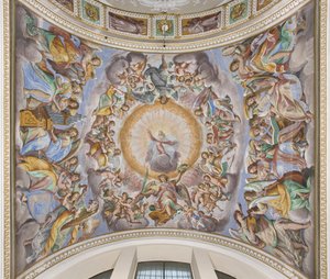 Gott in Herrlichkeit und musizierende Engel von Giovanni Mauro della Rovere