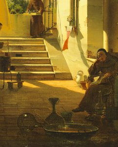Der Apotheker eines Klosters, von Giovanni Migliara, (Detail) von Giovanni Migliara