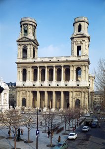 Fassade der Kirche Saint-Sulpice, Paris (Foto) von Giovanni Niccolo Servandoni