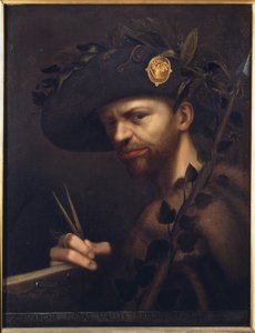 Selbstporträt als Abt der Accademia della Valle di Blenio von Giovanni Paolo Lomazzo