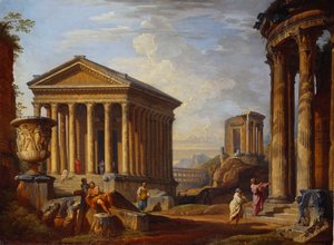 Ein Capriccio klassischer Ruinen