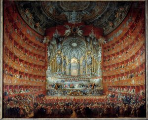 Konzert im Teatro Argentina in Rom am 15. Juli 1747 zur Hochzeit des Dauphins Louis de France mit Marie Josephe von Sachsen
