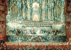 Konzert von Kardinal de La Rochefoucauld (1700-99) im Argentinischen Theater in Rom zur Feier der Hochzeit von Louis dem Dauphin (1729-65), Sohn von Louis XV, mit Marie-Josephe (1731-67)