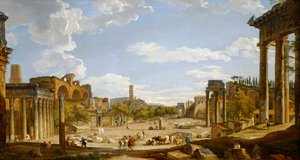 Ansicht des Römischen Forums von Giovanni Paolo Pannini