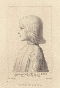 Porträt des Künstlers Raphael als junger Junge von Giovanni Santi or Sanzio