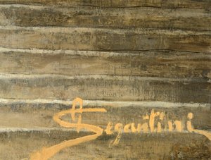 Signatur des Malers (Detail)