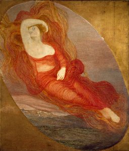 Die Göttin der Liebe von Giovanni Segantini